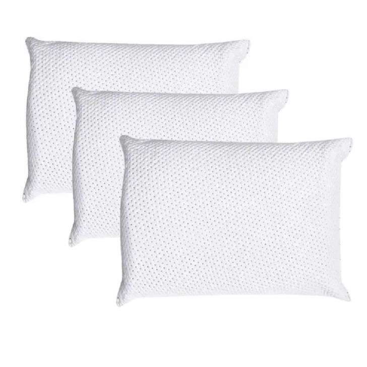 Conjunto com 3 Travesseiros Guldi Soft Nasa Branco