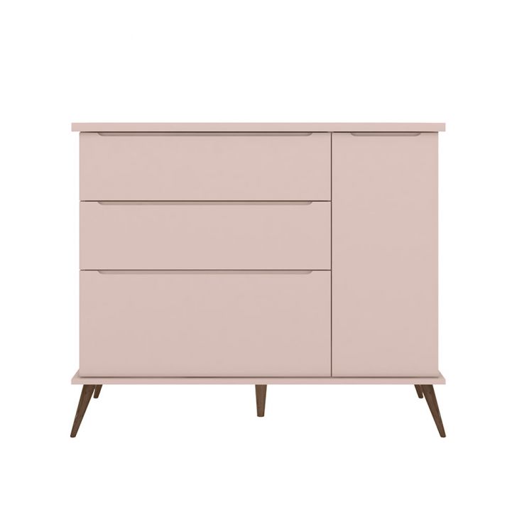 Cômoda Infantil Melinda 1 PT 3 GV Rosê