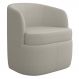 Poltrona Giratória Decorativa para Sala Dandara Z08 Boucle Bege - Mpozenato