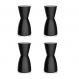 Conjunto com 4 Bancos | Banquetas Nobe Preto