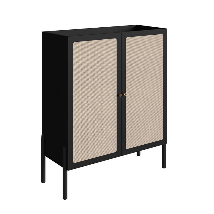 Cristaleira Oslo 2 PT Preta e Nero