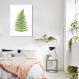 Quadro Botânica Aspidium Angulare 60x43 Caixa Branco