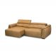 Image of Sofá 3 Lugares Retrátil e Reclinável Lucca Molas Ensacadas Couro Marrom Claro 220 cm MO895UP72UXNMOB