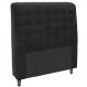 Cabeceira Casal King 195cm Ana Para Cama Box Suede Preto - DS Estofados