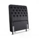 Cabeceira de Cama Box Solteiro 88cm Pádua Couro Preto