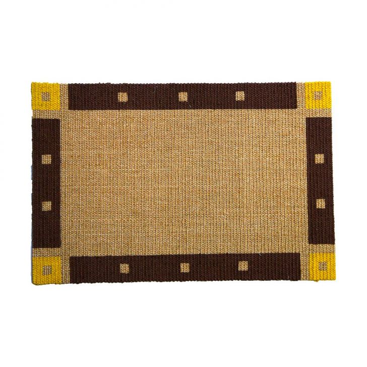 Tapete Capacho Pintado 45x75 cm Mel Claro 141019 Apaeb