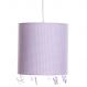 Lustre Tubular Borboletas Lilás Quarto Bebê Infantil
