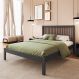 Cama de Casal de Madeira Maciça para Colchão 138x188cm Multimóveis CR35276 - Charcoal