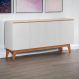 Buffet Ares Lux 04 Portas Branco E Nature Tebarrot