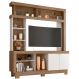 Estante para Tv de até 47 Polegadas 8 Nichos e 2 Portas Mari Carvalho Oak/Off White