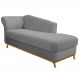 Recamier Vanessa 160cm Lado Direito Corano Cinza - Amarena Móveis