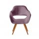 Poltrona Zara - Veludo Roxo