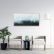 Quadro Pinheiros com névoa Grécia 86x43 Filete Marfim