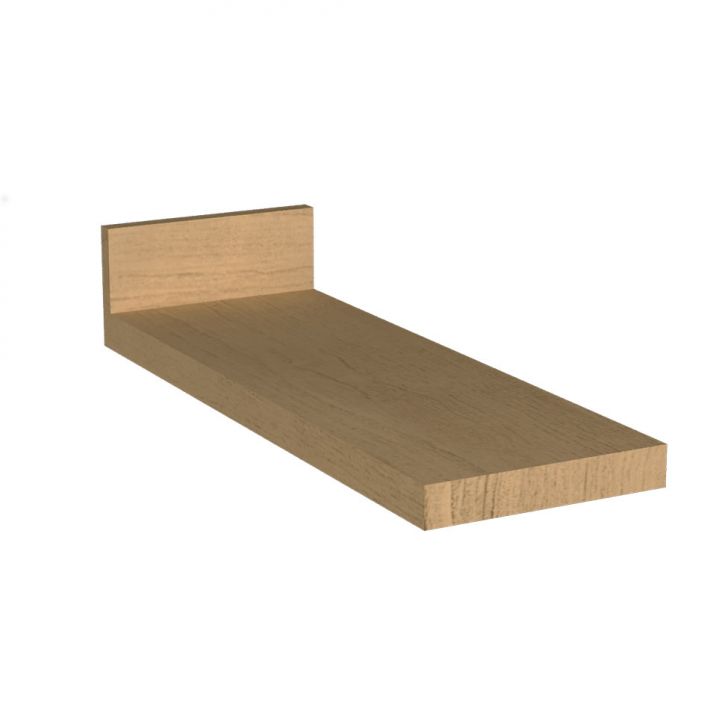 Tampo para Balcão Toalheiro Évora Carvalho Nature 19 cm