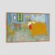 Quadro Van Gogh Quarto Em Arles Tela Moldura Bege 45X30Cm