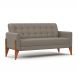 Sofá 3 Lugares Brooklin Linho Cinza 180 cm