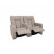 Poltrona Reclinável 2 Lugares Jetta Suede Bege