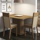 Conjunto Sala de Jantar Madesa Gabi Mesa Tampo de Madeira com 2 Cadeiras - Rustic/Crema/Pérola