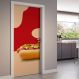 Adesivo de Porta Cachorro Quente-73X210Cm