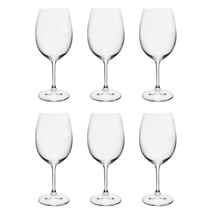 Conjunto De Taças Para Água Bohemia 6 Unidades I Incolor 580 Ml