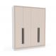 Guarda-Roupa Casal Valência 4 Portas 4 Gavetas Branco e Creme