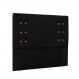 Cabeceira Gênova Para Cama Box Queen 160 cm Suede Preto - D'Rossi