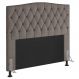 Cabeceira Estofada Cama Box Casal Queen Size Greta 160cm com Frame Suede Bege - Desk Design