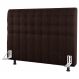 Cabeceira Cama Box Casal Queen Size Dahlia 160cm Com Frame Sintético Marrom - Desk Design