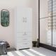 Guarda Roupa 3 Gavetas e 2 Portas Breda Branco