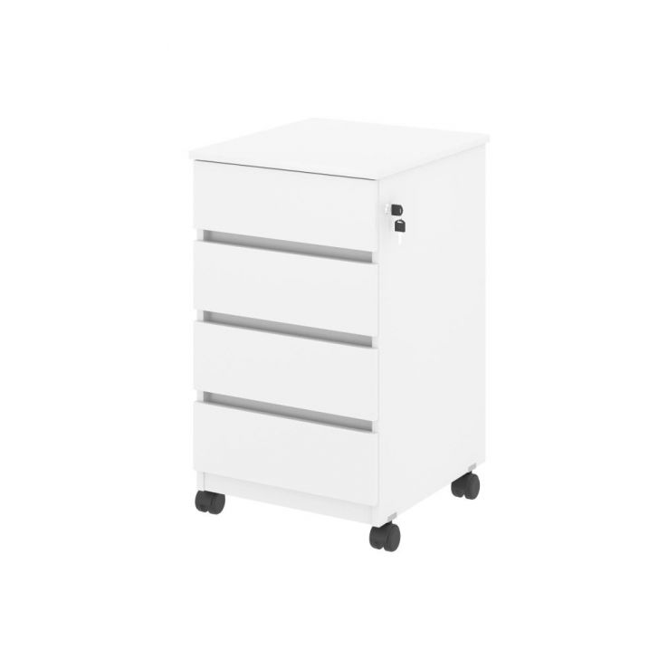 Arquivo com 4 Gavetas Verbena Branco