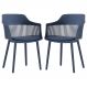 Kit 2 Cadeiras Decorativas Para Sala de Estar Sócrates Azul Marinho G56 - Gran Belo