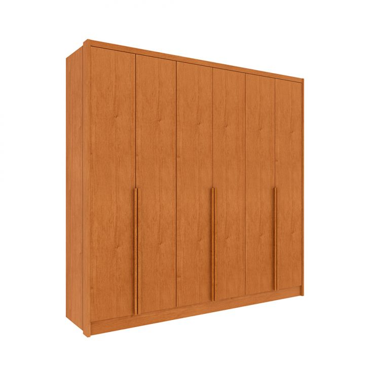 Image of Guarda-roupa Casal Pequin 6 Portas 6 Gavetas Cinamomo PLA-MO895CL72UDJMOB