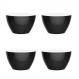 Conjunto com 4 Bancos | Banquetas Oxy Preto