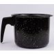 Caneca Leiteira Esmaltada no 16 Preto atóxico 2,0 L cabo Baquelite ESMALTADOS SILVA 8186