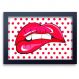 Quadro Decorativo Pop Art Lábios Vermelhos-34x49Cm