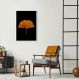 Quadro Folha Amarela Ginkgo Biloba 100x70 Caixa Branco