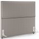Cabeceira Box Casal King Com Tachas 195 cm Vicenza L02 Bouclê Bege - Lyam Decor