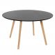 Mesa de jantar cozinha redonda Leda 120 cm Preto