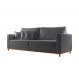 Image of Sofá 3 Lugares Riviera Veludo Cinza 210 cm MO895UP62GDLMOB