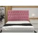 Cabeceira Solteiro 0,90m Madrid Suede Rosa Dal Poz Estofados