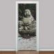Adesivo para Porta Estátua de Buda 07-73X210Cm