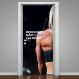 Adesivo de Porta para Academia Desculpas Não Queimam Calorias-63X210Cm