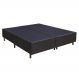 Base Para Cama Box Casal King Size Bipartido 193cm Suede Liso Tower NW Marrom - Gazin