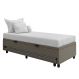 Bicama Box Baú Solteirão 96x188 cm Samy S05 Linho Marrom - Mpozenato