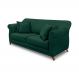Sofá Decorativo 200cm 3 Lugares com 4 Almofadas Armstrong Veludo Verde Floresta G63 - Gran Belo