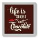 Quadro Decorativo - Eat Chocolate - 030qdr