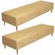 Kit 02 Puffs Decorativo Sala de Estar Bali W01 Pés Palito 190x60cm Couríssimo Fendi - Lyam Decor