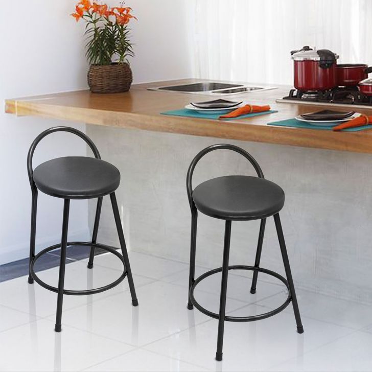 Conjunto com 2 Bancos | Banquetas Erica Preto