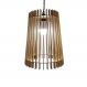 Lustre Luminária Pendente de Madeira MDF Mod. Babel