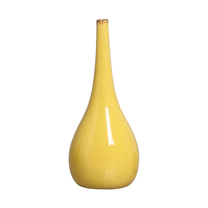 Vaso Decorativo Lis Amarelo